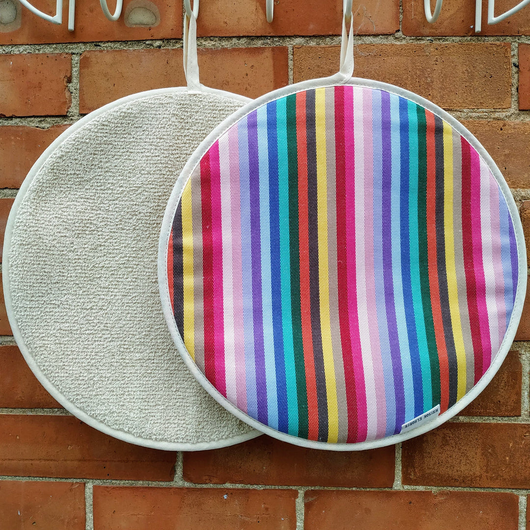 A pair of Rainbow Aga Hob Covers | Heat Saving & Beautiful