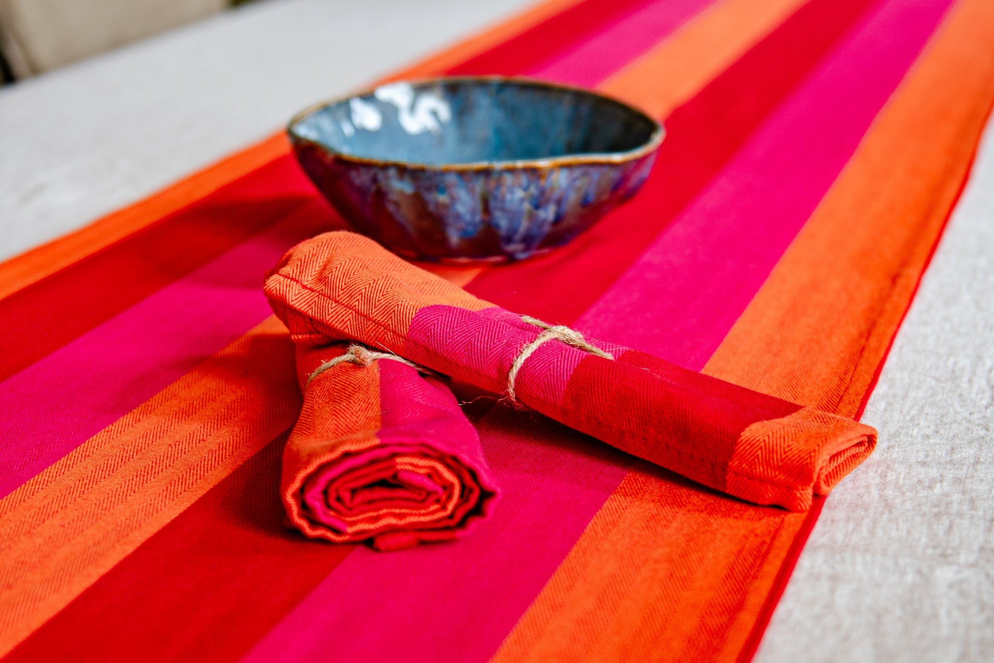 Kitchen Table Textiles British-Made Woven Kitchen & Table Textiles | Maison Elhoria
